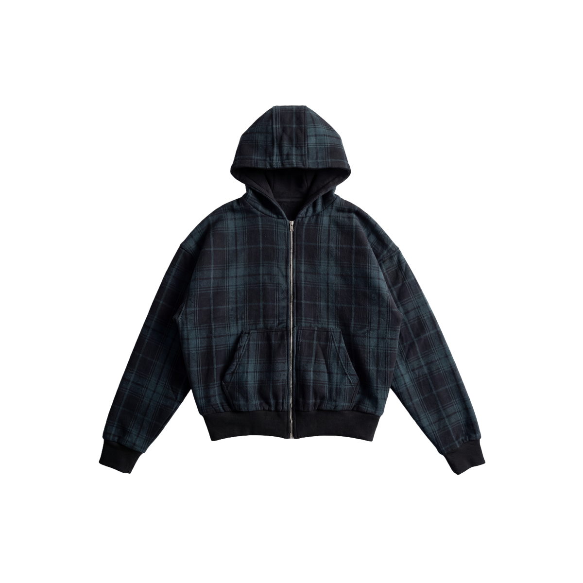 Checks Navy Zip