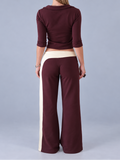 Twotoned Plum Pants