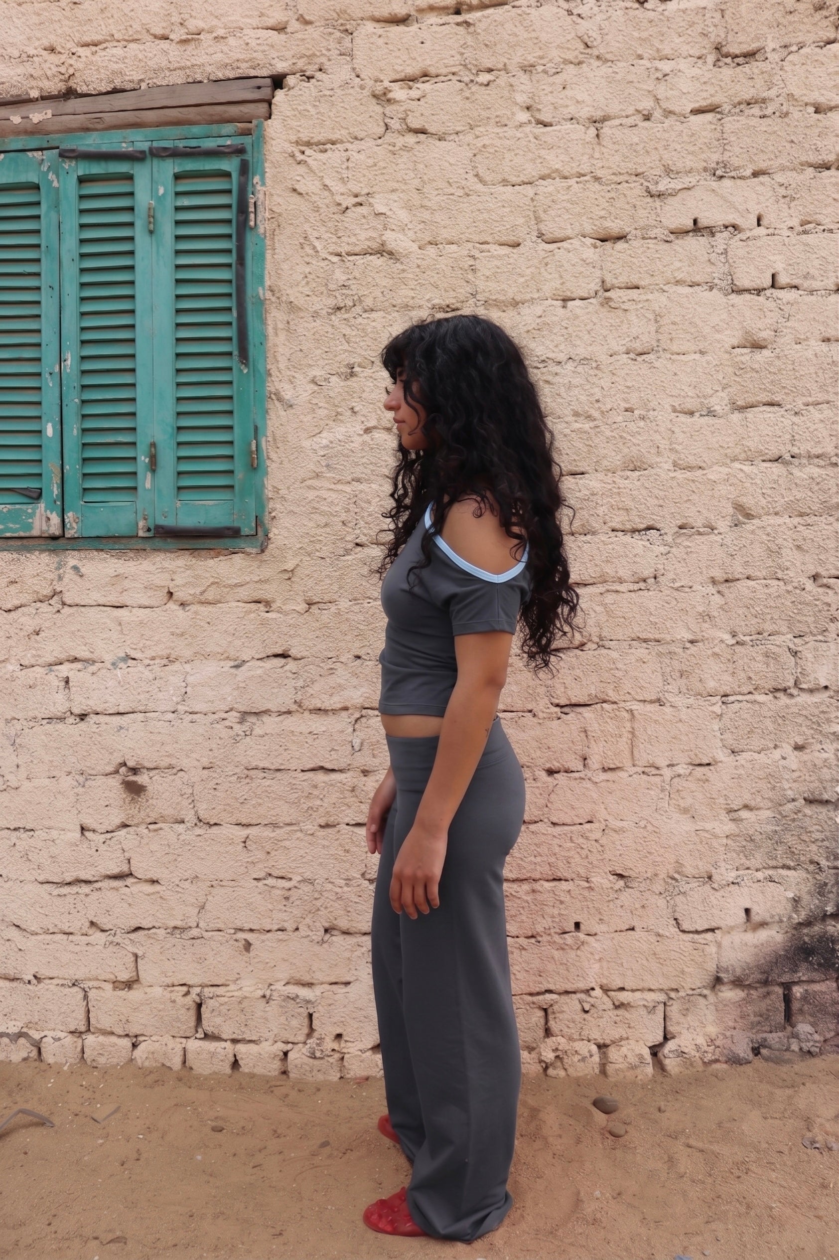 Cindy Grey Off Shoulder