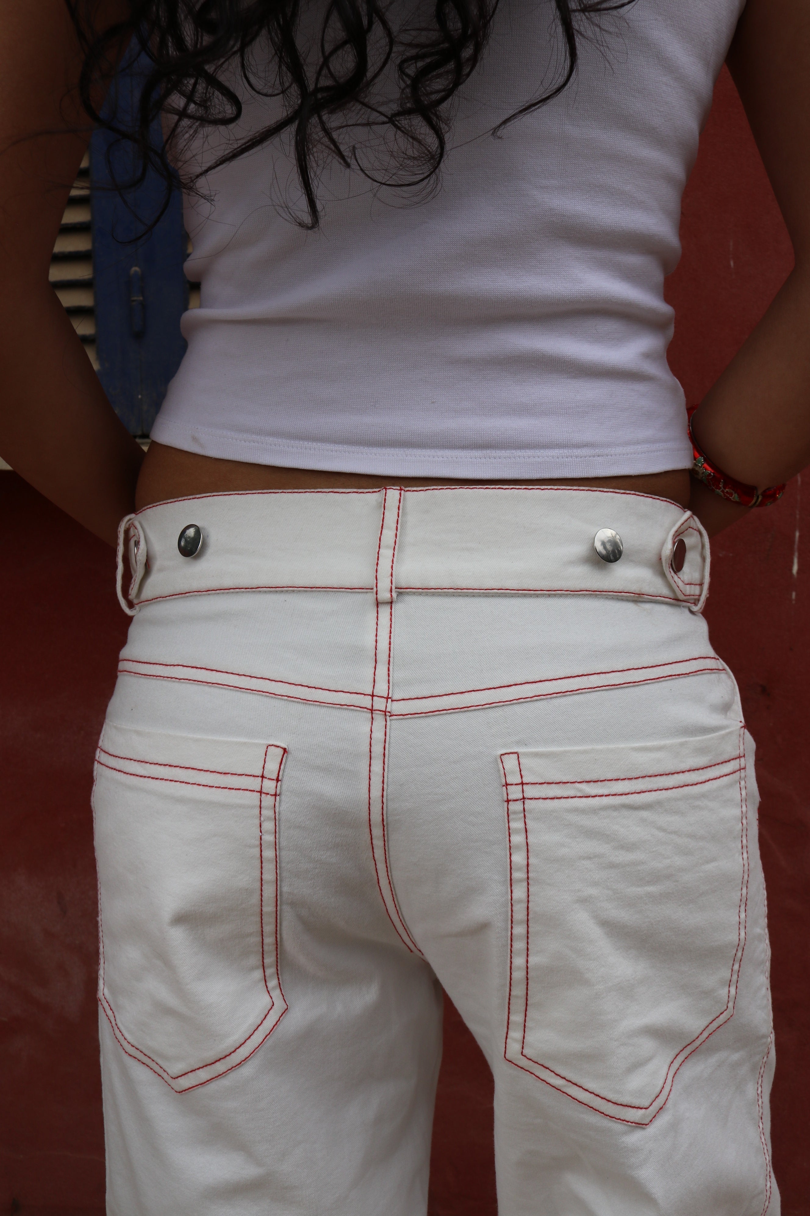 Sunday Red Stitch Pants