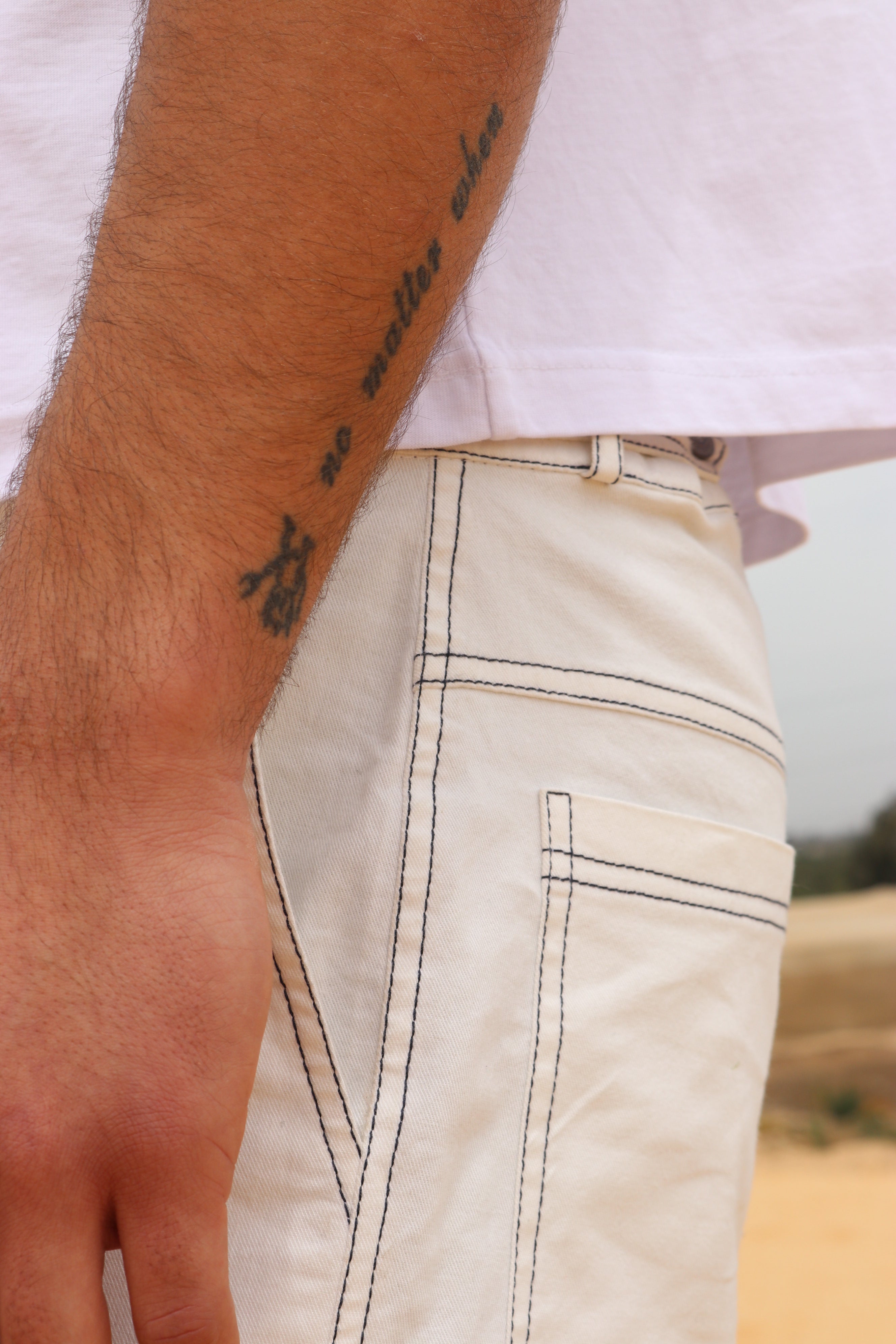 Sunday Navy Stitch Pants