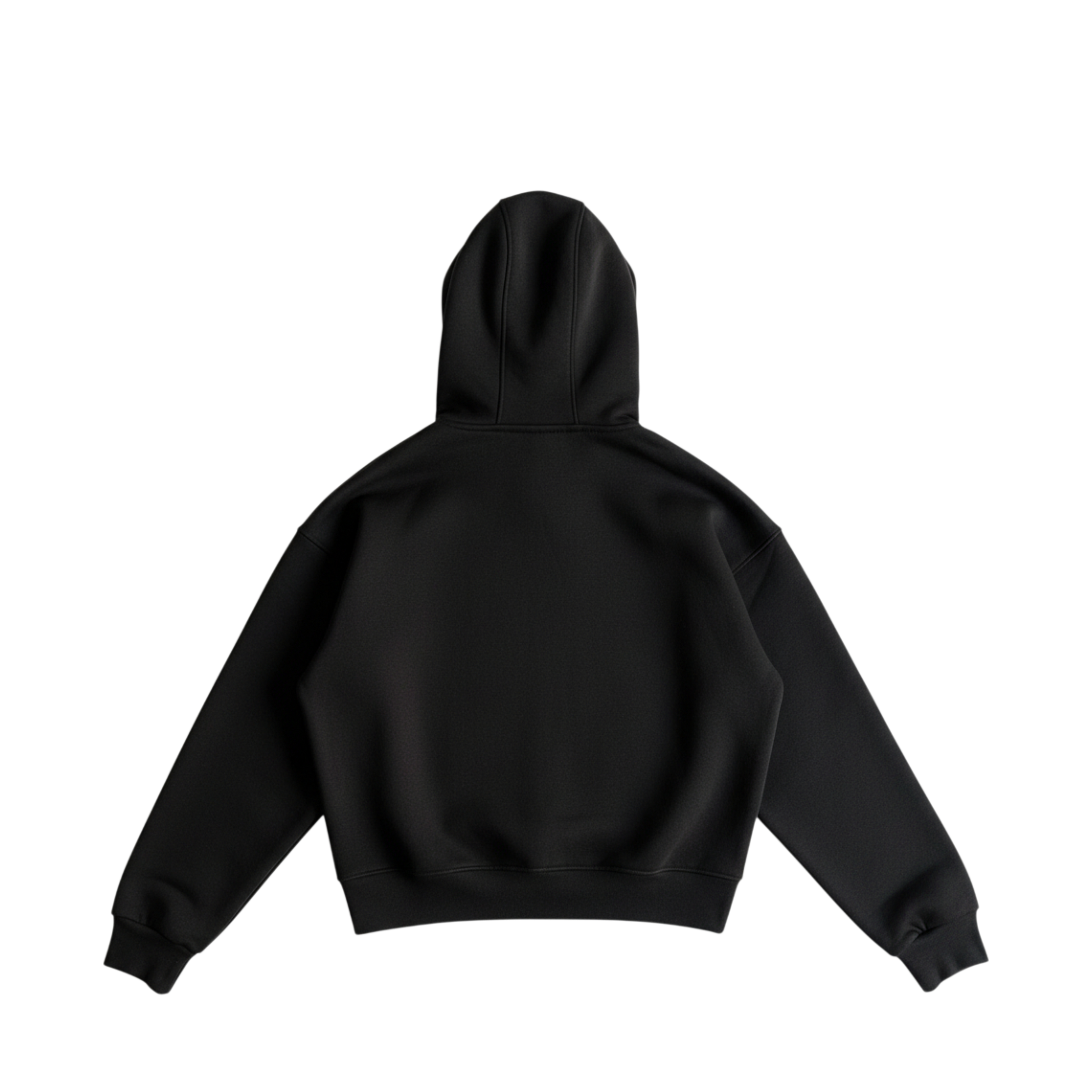 Plain Zip Up in Black