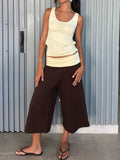 Noon Brown Capris