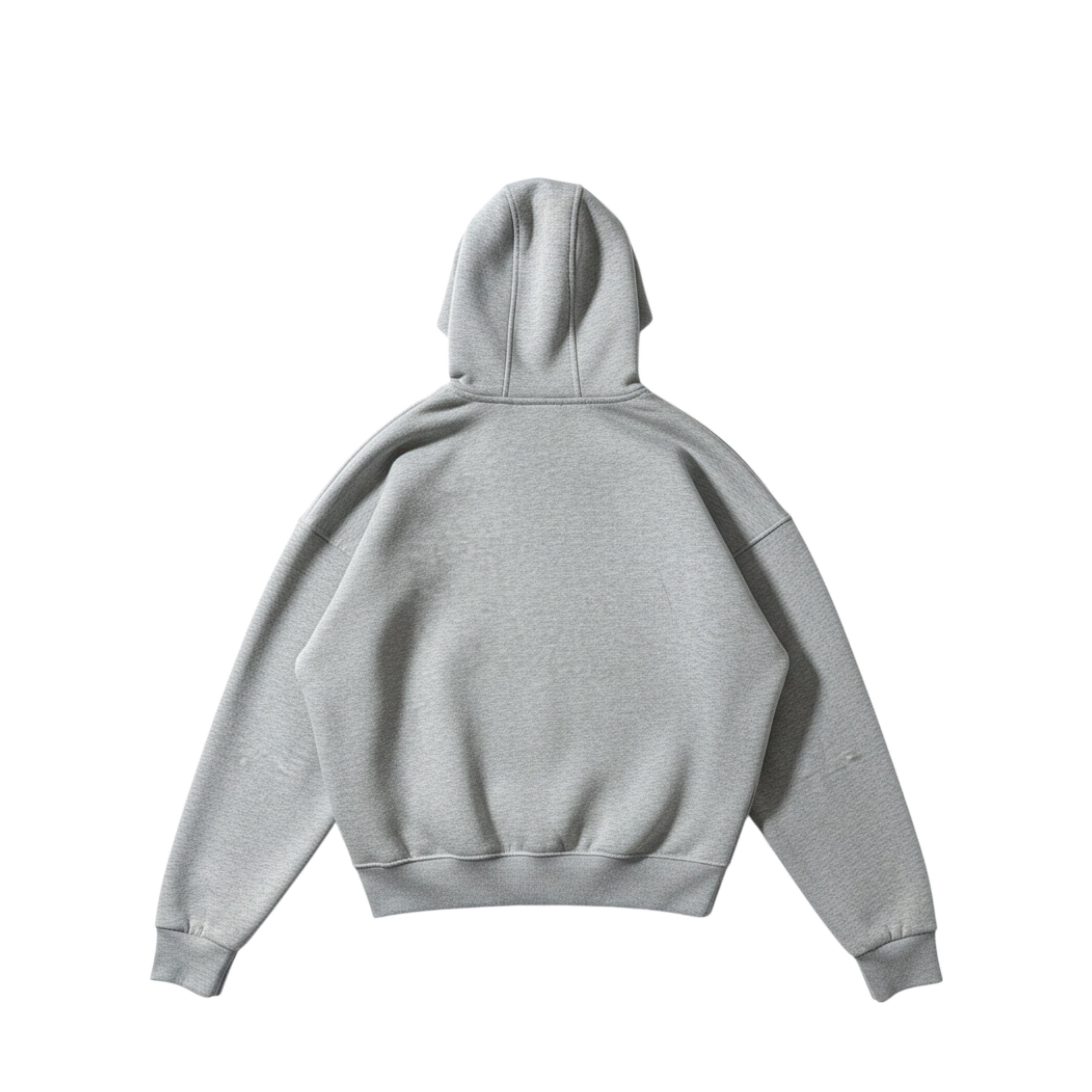 Plain Zip Up in Grey