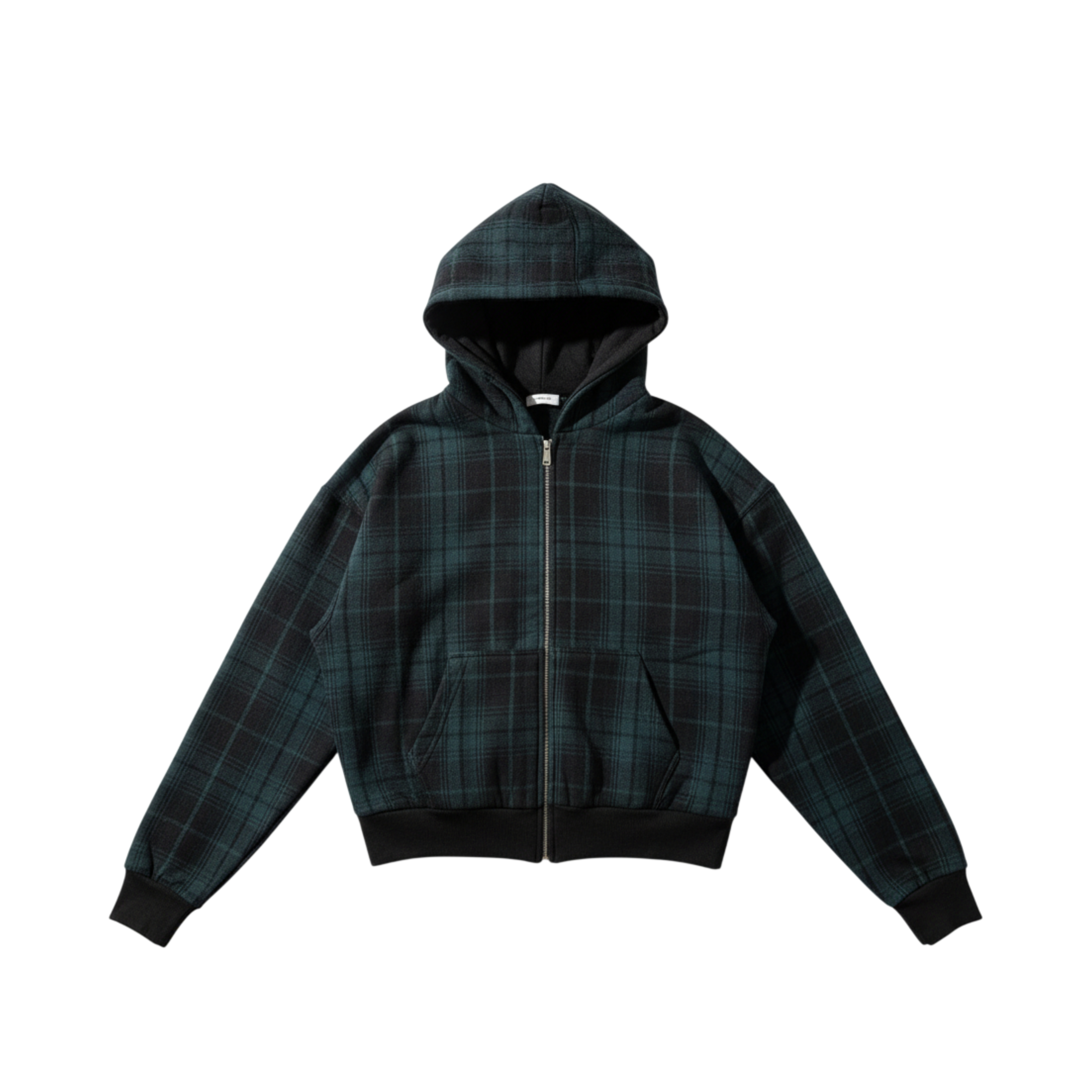 Checks Zip Up in Navy