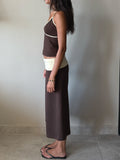 Noon Brown Capris